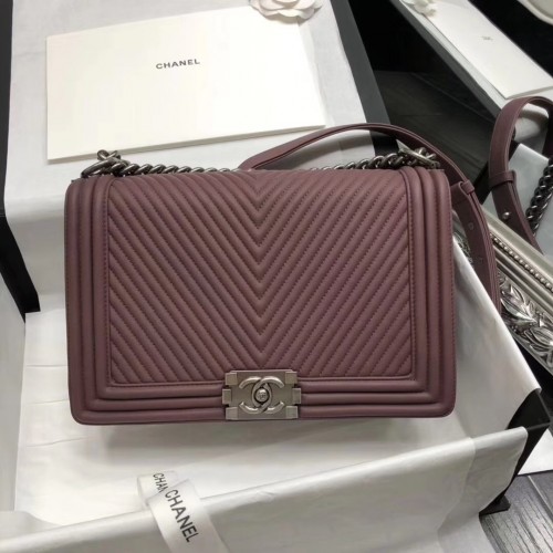 Chanel Boy Bag Burgundy 30cm CBoy42114667888 